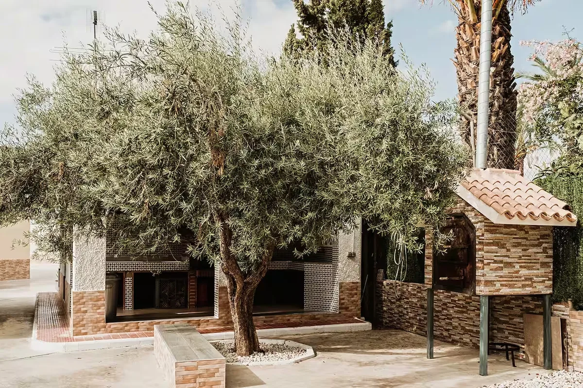 Jardín y barbacoa de Villa Alegre Matola