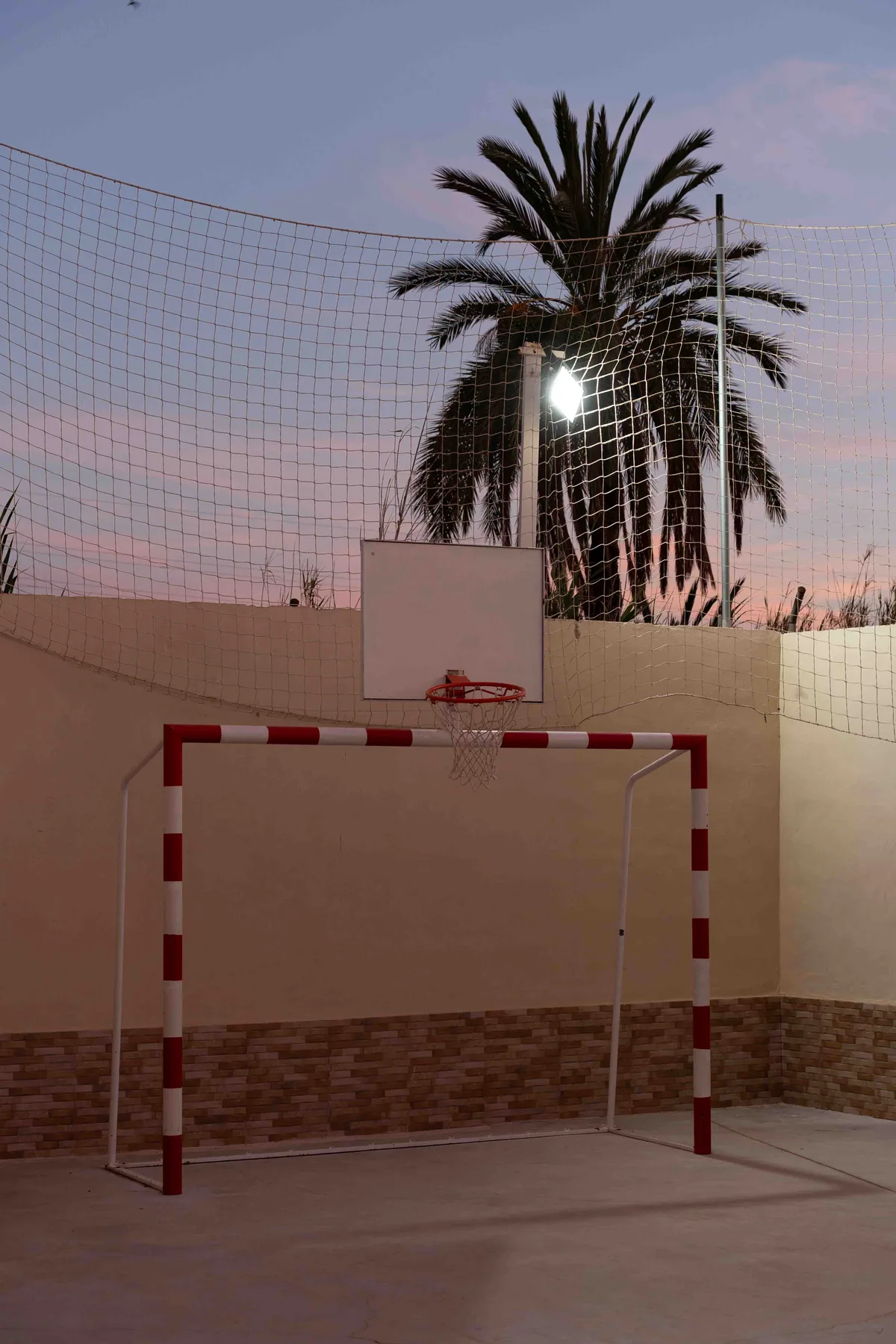 Zona de baloncesto de Villa Alegre Matola